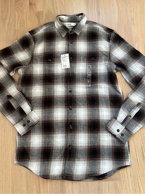 Sonoma Supersoft Flannel Shirt – Men’s M – Brown Plaid – NWT